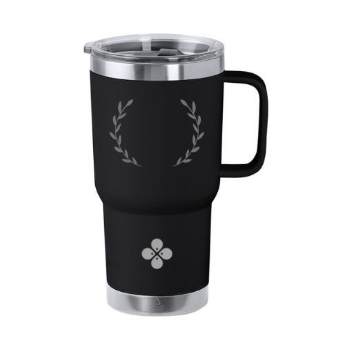 personalisierbarer Thermo-Cup 590 ML mit Strohhalm