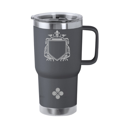 personalisierbarer Thermo-Cup 590 ML mit Strohhalm